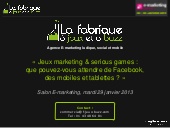 Jeux Marketing & Serious Games par ...
