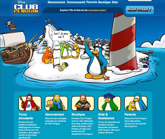 Club Penguin pour les plus petits par Disney