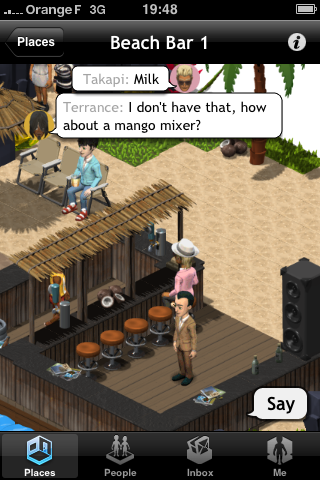 Le bar de la plage dans Bobba Bar