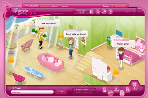 L'univers virtuel de Barbie Girls