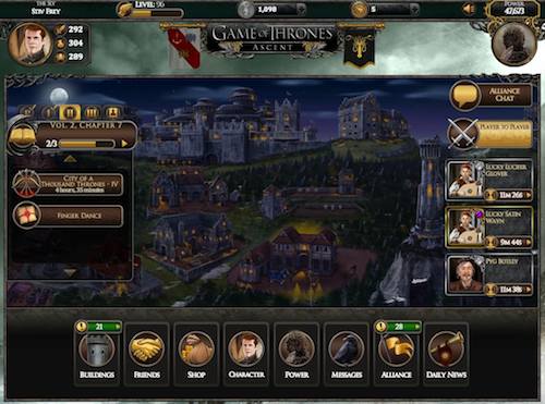 Game of Thrones adapté sur Facebook