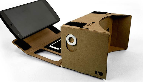 Le masque de réalité virtuelle en carton de Google